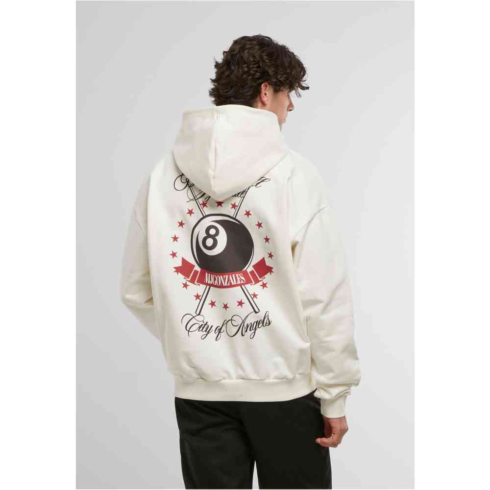 MJ GONZALES - Heavy Oversized Black Ball Syndicate Hoodie/trui - Wit